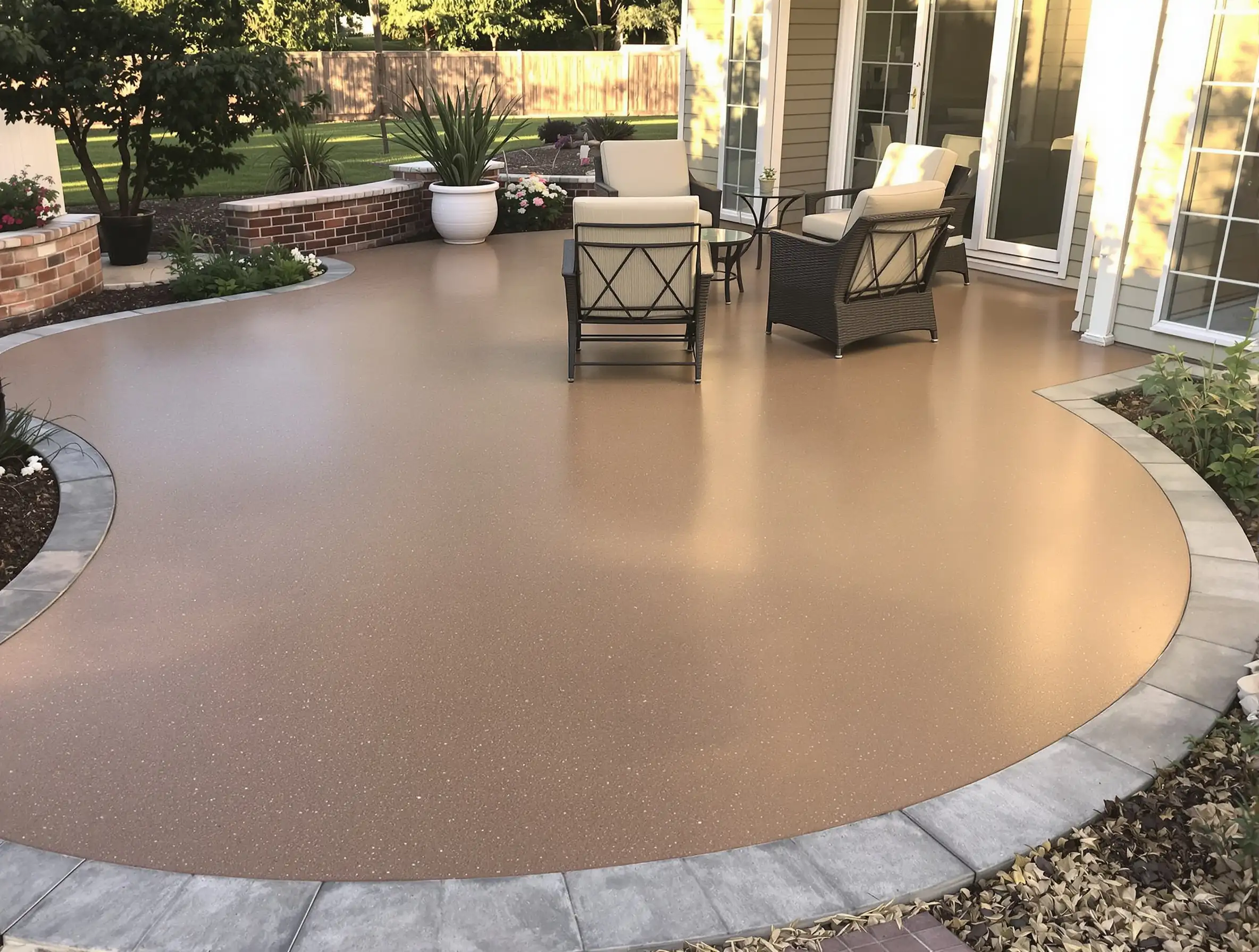 Concrete overlay resurfacing patio — Ford Concrete design idea
