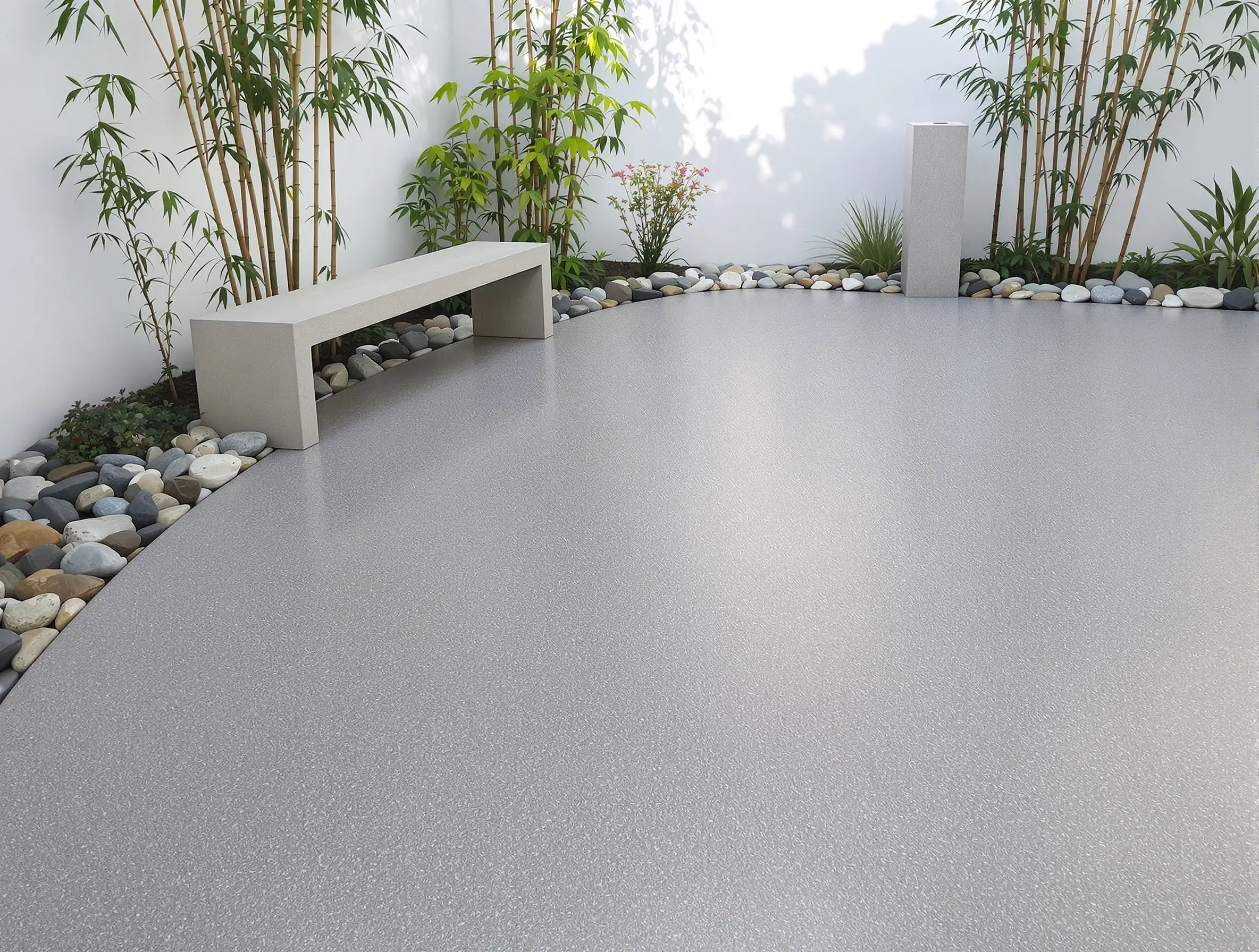 Stamped concrete patio seamless texture zen — Ford Concrete design idea